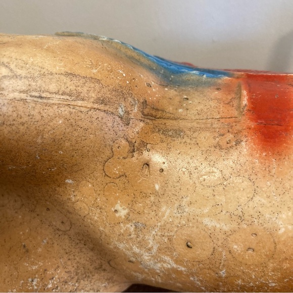 Vintage Plastic Horse with Colorful Saddle 13” Tall - Picture 15 of 16